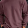 FIRST POSTION Men Round Neck Full Sleeve Cotton Blend Solid Regular Fit Tshirt