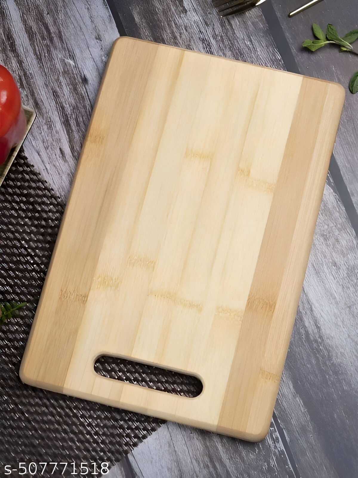 Large Natural Bamboo Wood Chopping Cutting Board for Kitchen Vegetables, Fruits & Cheese, BPA Free