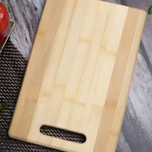 Large Natural Bamboo Wood Chopping Cutting Board for Kitchen Vegetables, Fruits & Cheese, BPA Free