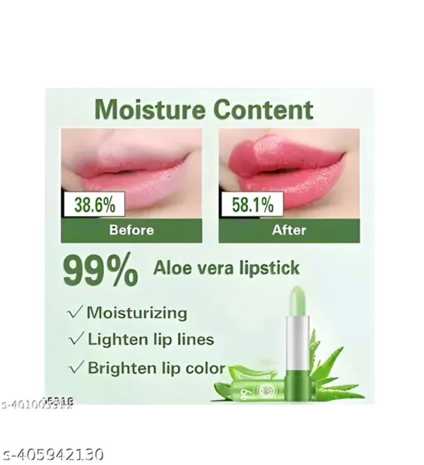 Fancy cool product green lipstick 3 pcs | Aloe vera moisturizing lipstick long lasting notorious lip balm