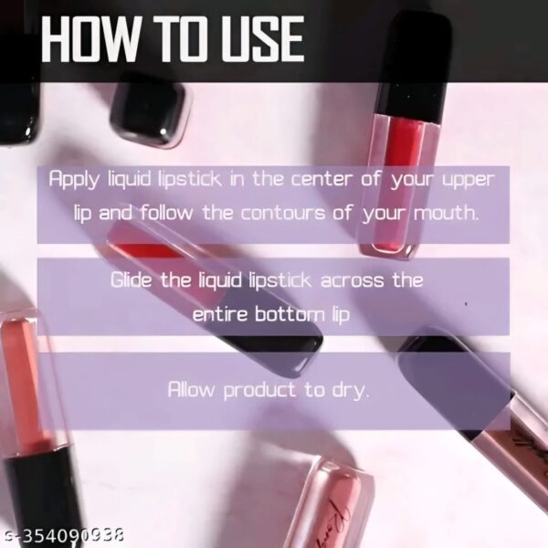 Long Lasting Waterproof Non Transfer Liquid Matte Lipstick Set of 10 Product Name: Ronzille Long Lasting Waterproof Non Transfer Liquid Matte Lipstick Set of 10