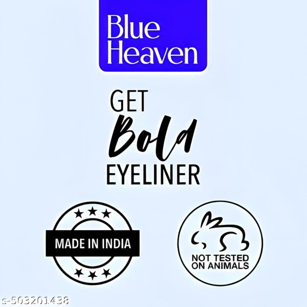 Blue Heaven Get Bold Eyeliner 7Ml Black (Pack of 4)