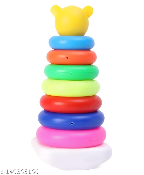 Education Toys Stacking Seven Rings for Kids | Multicolor | Learning Toy for 3-4 Years | Made in India - Image 3