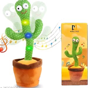 Dancing Cactus Repeats What You Say – Electronic Plush Toy (Green)