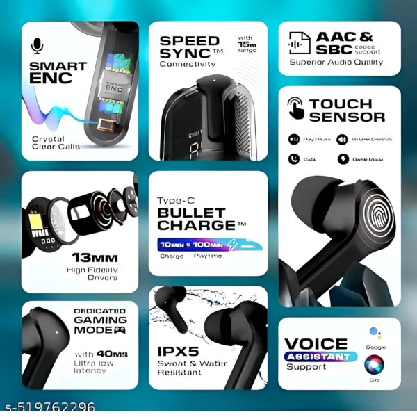 Ultrapods Pro Wireless TWS Earbuds Touch Control & 30Hrs Battery Life Bluetooth - Image 2