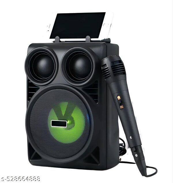 Hot Selling Portable Bluetooth Karaoke Speaker with Mic | 5W Loud Sound, TWS, FM, AUX, LED Light Show – Wireless Party Speaker