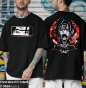 GARMIN Men Cotton Oversize Tshirts - Itachi Uchiha Naruto Manga Anime