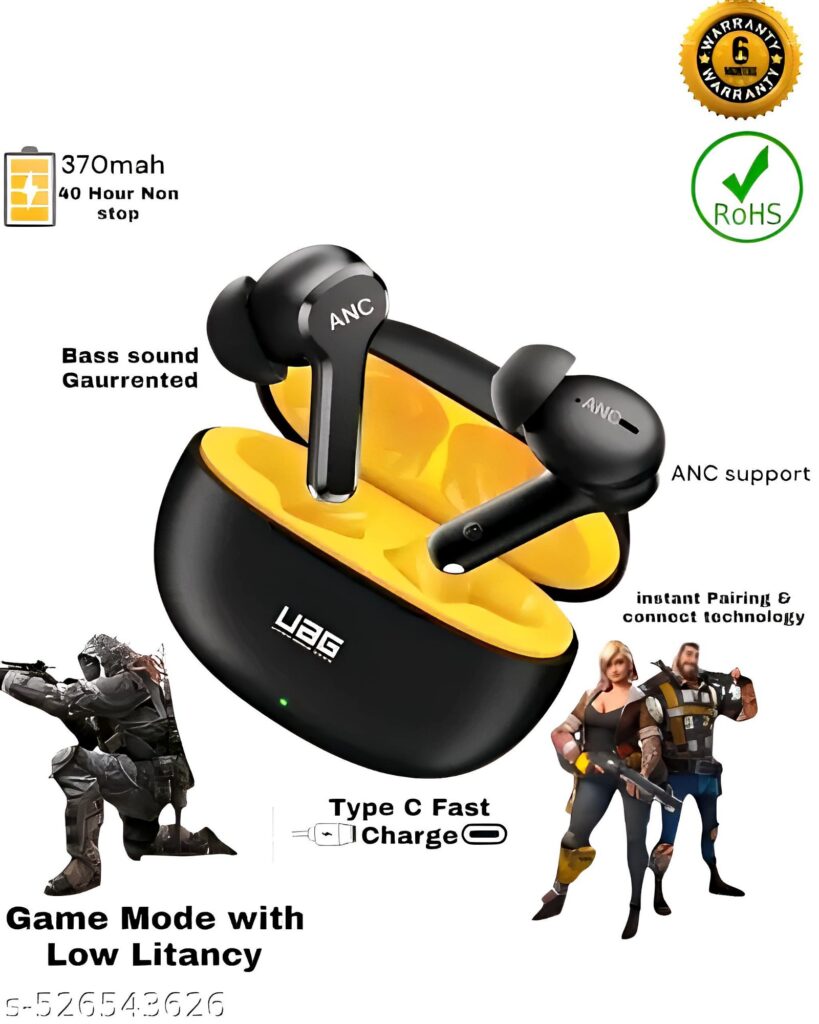 Trendy ANC Gaming earbuds which comes with 50 hour Battery Backup and high Quality Design