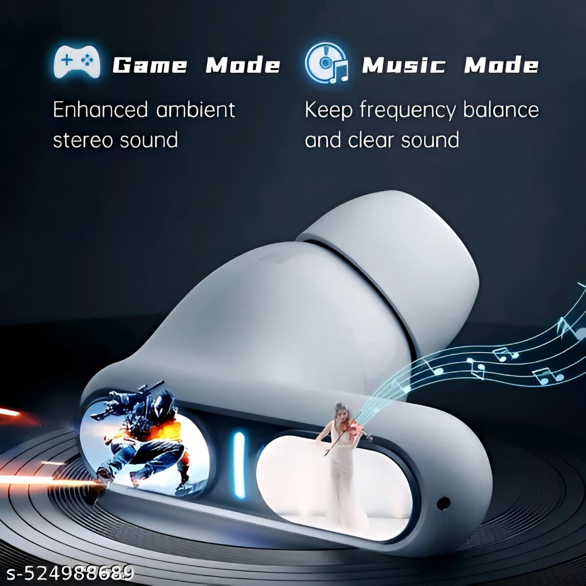Trendy ANC Gaming earbuds which comes with 50 hour Battery Backup and high Quality Design