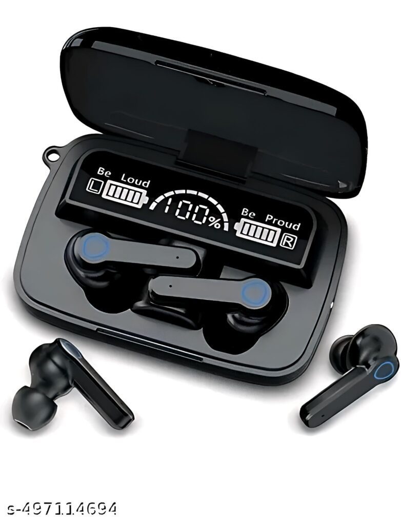M19 Wireless Earbuds | Bluetooth Earbuds with Deep Bass, Noise Cancellation & Touch Control | Long Battery Life, Fast Charging | Waterproof & Sweatproof |