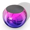 Bluetooth Speaker 4D Mini Electroplating Round Steel Speaker