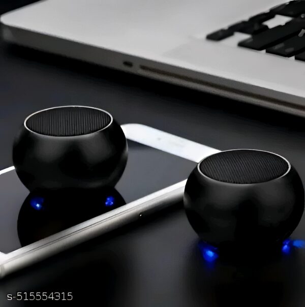 Bluetooth Speaker 4D Mini Electroplating Round Steel Speaker