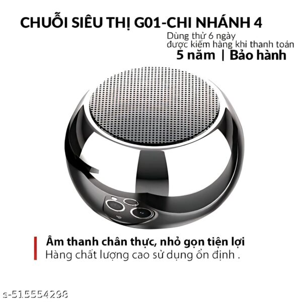 Bluetooth Speaker 4D Mini Electroplating Round Steel Speaker