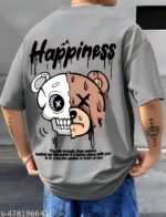 KSHS Men's Drop-Shoulder Tshirt , Graphic Printed Tshirt For Men ,Gym Tshirt For Men