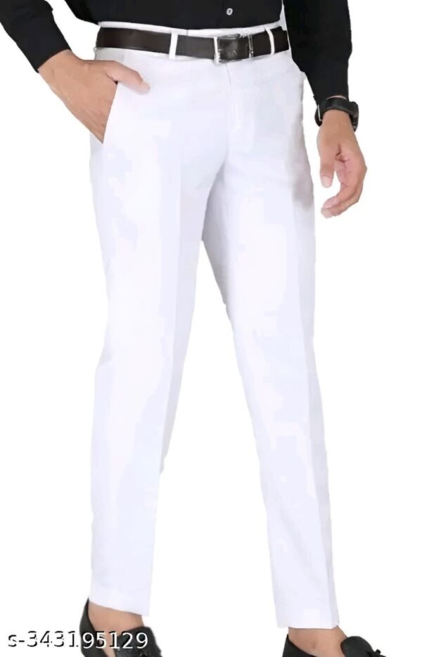 Pesado Men’s SMART FLEXI Beige Formal Trousers Pants(ADJUSTABLE WAIST UPTO 2 INCH)