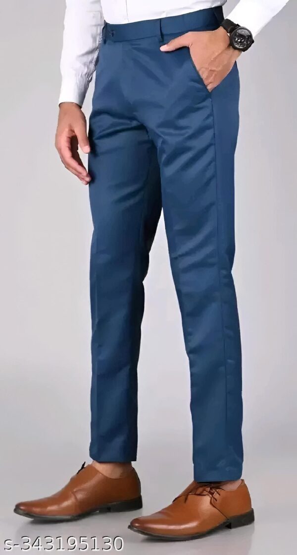 Pesado Men’s SMART FLEXI Beige Formal Trousers Pants(ADJUSTABLE WAIST UPTO 2 INCH)