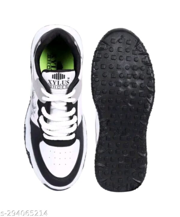 White Sports Shoes for Men's- Lace-Up Shoes, Perfect Walking & Running Shoes for Men