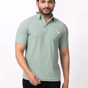 BUFFARO Men's Solid Polycotton Rich Polo T Shirt | Collar Tshirts | Half Sleeves | Pista Plain-Regular Fit