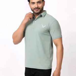 BUFFARO Men's Solid Polycotton Rich Polo T Shirt | Collar Tshirts | Half Sleeves | Pista Plain-Regular Fit