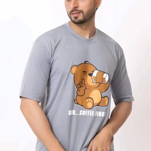 SHREYNKA Men Printed Oversized T-shirt | Oversized Tshirts For Men's | Men Solid Printed Tshirts | Men Tshirts | Men T-shirt Pack Of -1