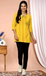 TRENDY DESIGN SHORT COTTON KURTI FOR GIRLS & WOMEN