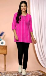 TRENDY DESIGN SHORT COTTON KURTI FOR GIRLS & WOMEN