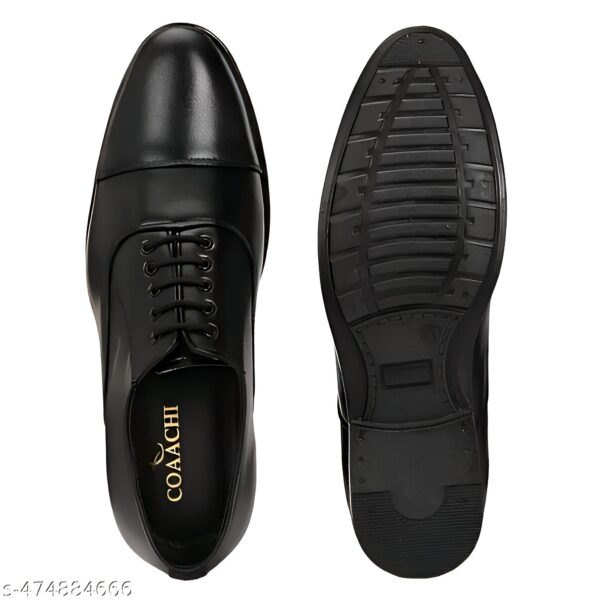 COAACHI Men's Premium Tan Brown Formal Shoes – Classic Cap-Toe Design - Image 4
