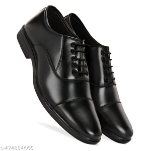 COAACHI Men's Premium Tan Brown Formal Shoes – Classic Cap-Toe Design