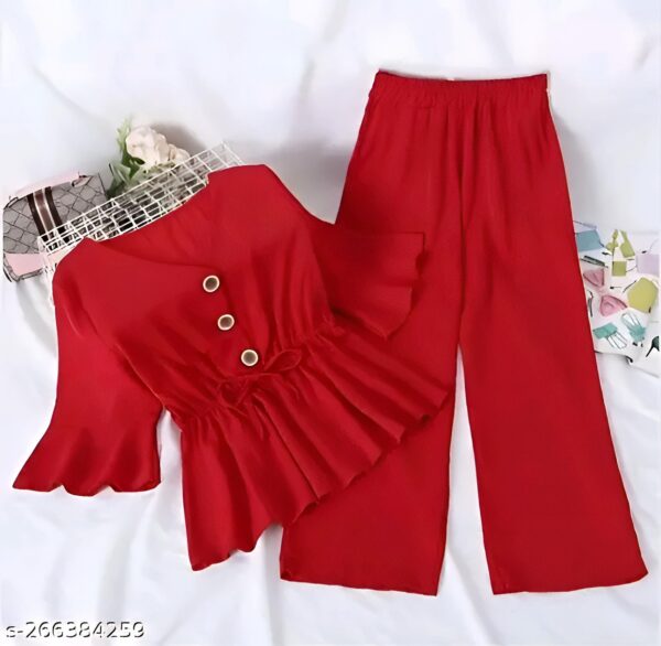 Trendy Fashionable Beautiful Women Top With Palazzo
