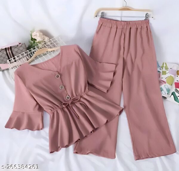 Trendy Fashionable Beautiful Women Top With Palazzo