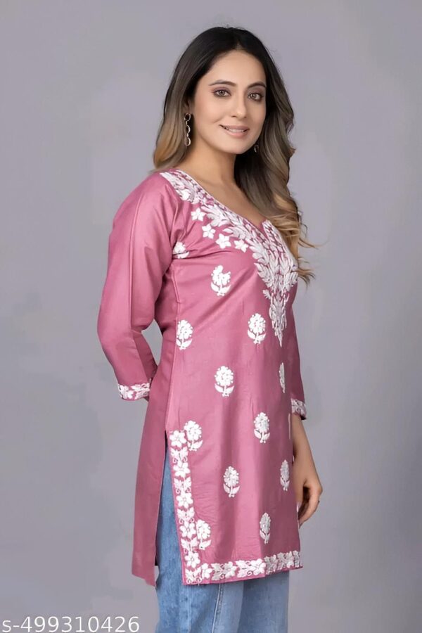 Women Trending Rayon Printed Short Kurta For Women & Girl's