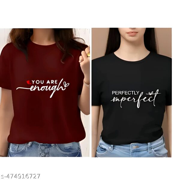 Women Tshirt/Cotton/Western/Wear/Latest/For Girls for Women