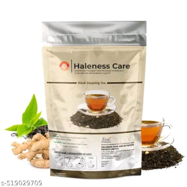 Havenly Yours Black Darjeeling Tea | Pack of 10 Days - 20 Cups | Black Tea | Weight Loss | Weight Management | Fat Burner | Reduce Tummy | 100% Pure & Natural - Rose, Ginger, Cloves, Cardamom