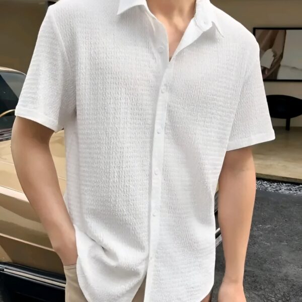 Imported Popcorn Febric Shirt, PRINTED Shirt, Casual Shirt, Full Sleeve Shirt, Solid Shirt Men kurta Type Shirts