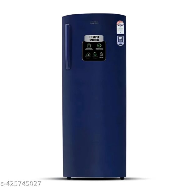 251 Litres 4 Star Direct Cool Single Door Refrigerator with Anti Fungal Gasket (Blue)